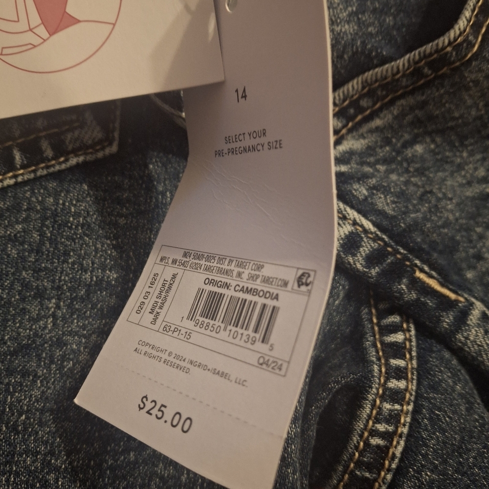 Isabel By Ingrid & Isabel Maternity Shorts- NWT - Picture 5 of 5